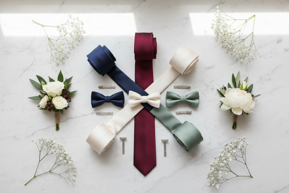 Best Tie and Bow Tie Combinations for Grooms and Groomsmen