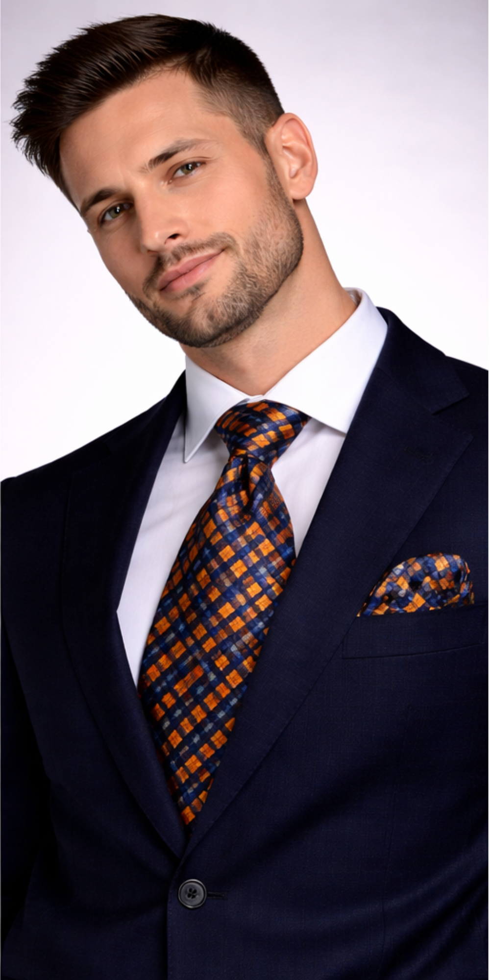 Regal Stripes Men’s Tie Set