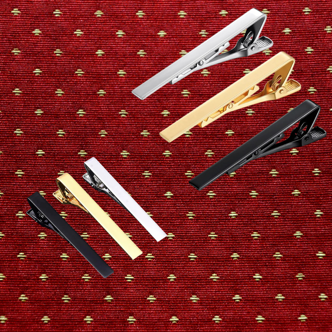 MetroBar™ Classic Metal Tie Clip – Minimalist Necktie Clasp for Men