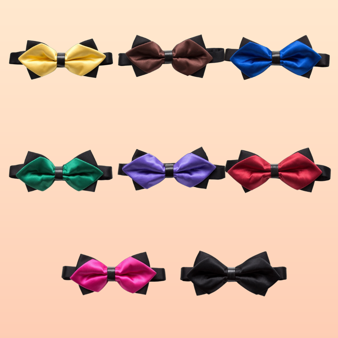 Classic Solid Bow Tie – Formal Bowknot for Weddings, Parties & Events