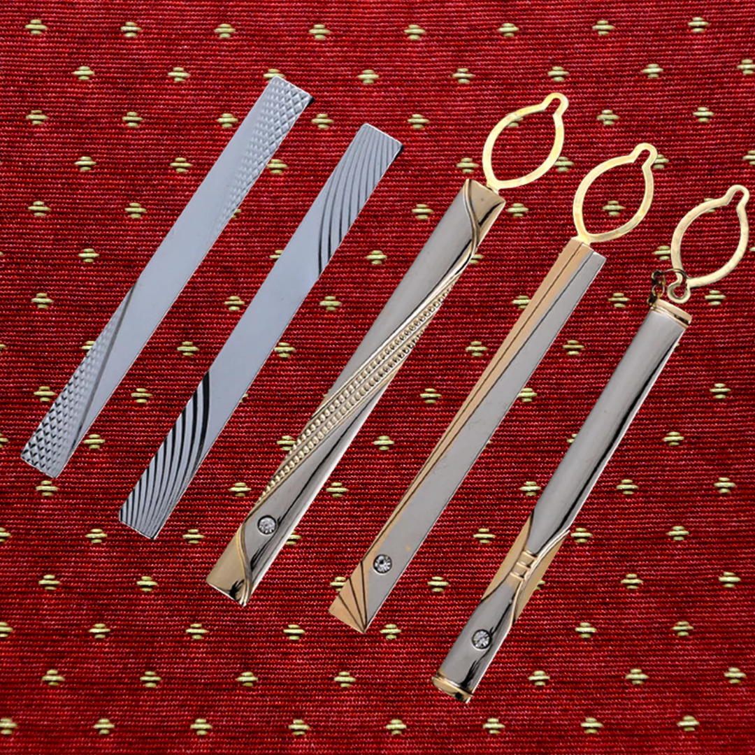 RegalLink™ Gold Tie Clip with Chain – Luxury Men’s Tie Bar for Weddings & Business