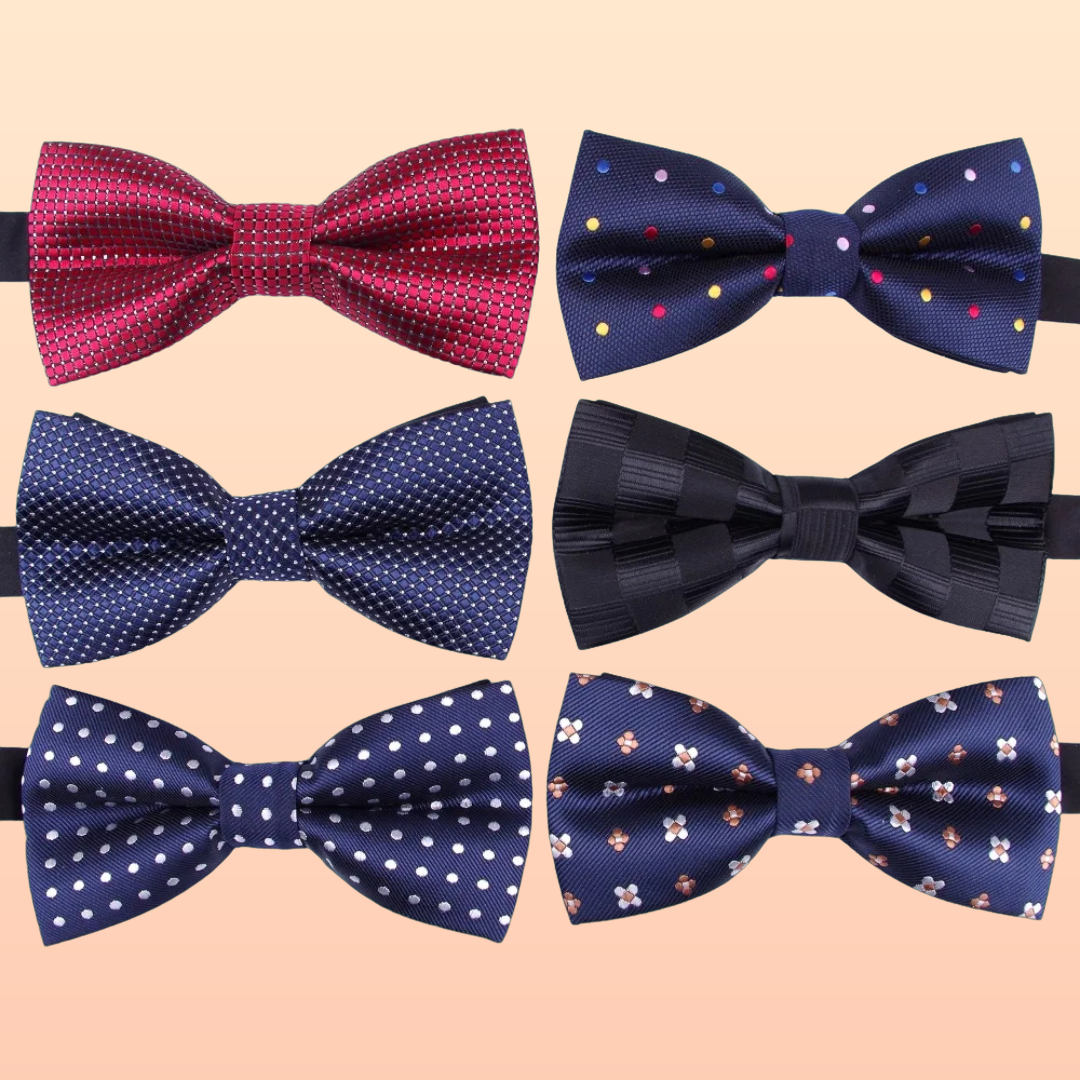 Stylish Striped Knit Bow Tie – Modern Elegance for Formal and Casual Wear