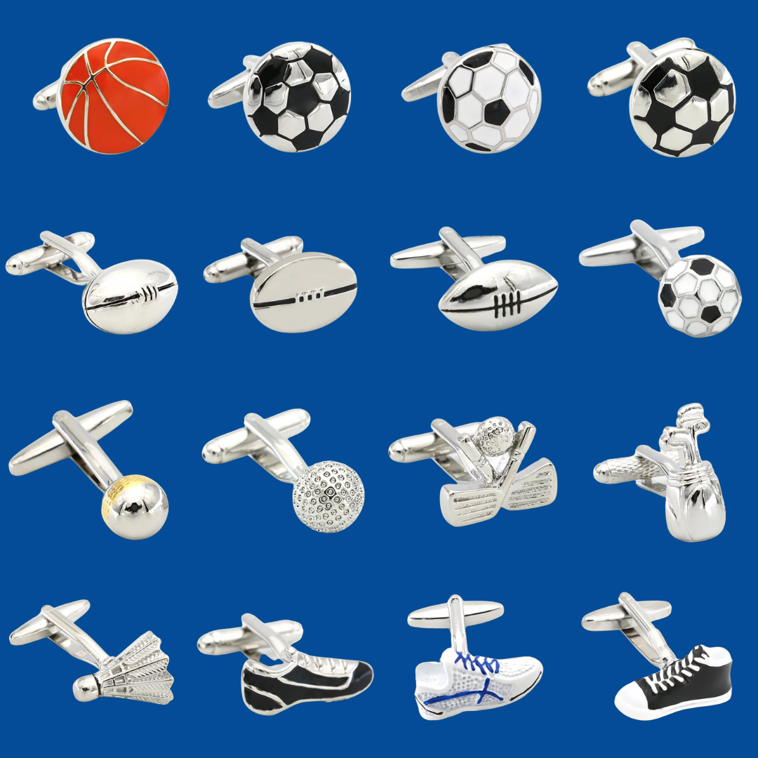 Sports Ball Brass Cufflinks