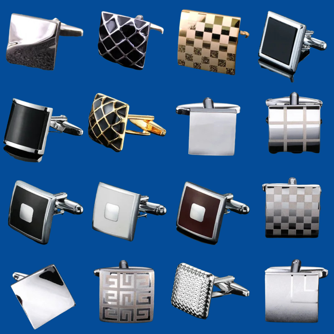 High-Quality Square Copper Cufflinks – Luxury Business & Formal Shirt Accessories for Men