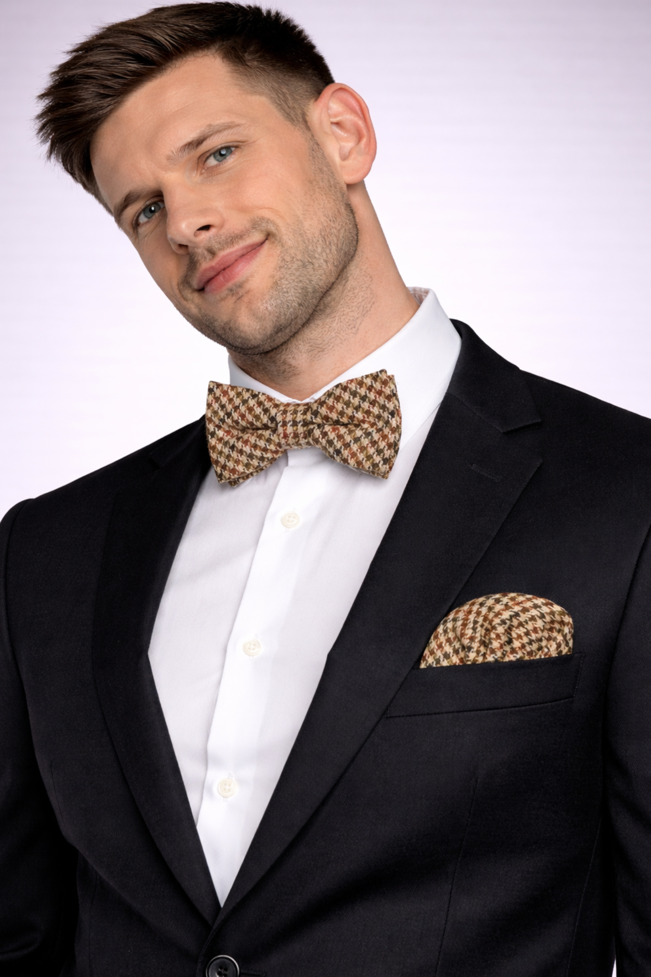 NordBow™ Cashmere Bow Tie & Handkerchief Set