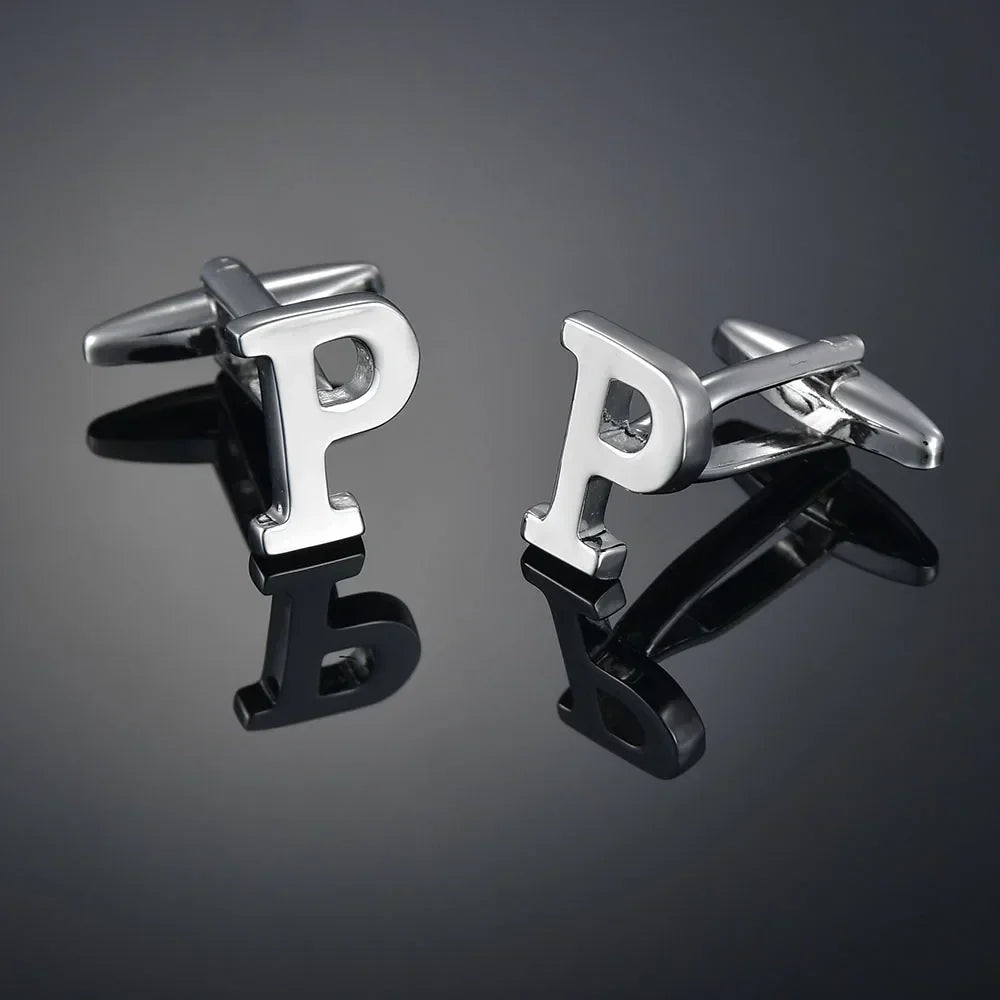 Monogram Elegance A–Z Cufflinks