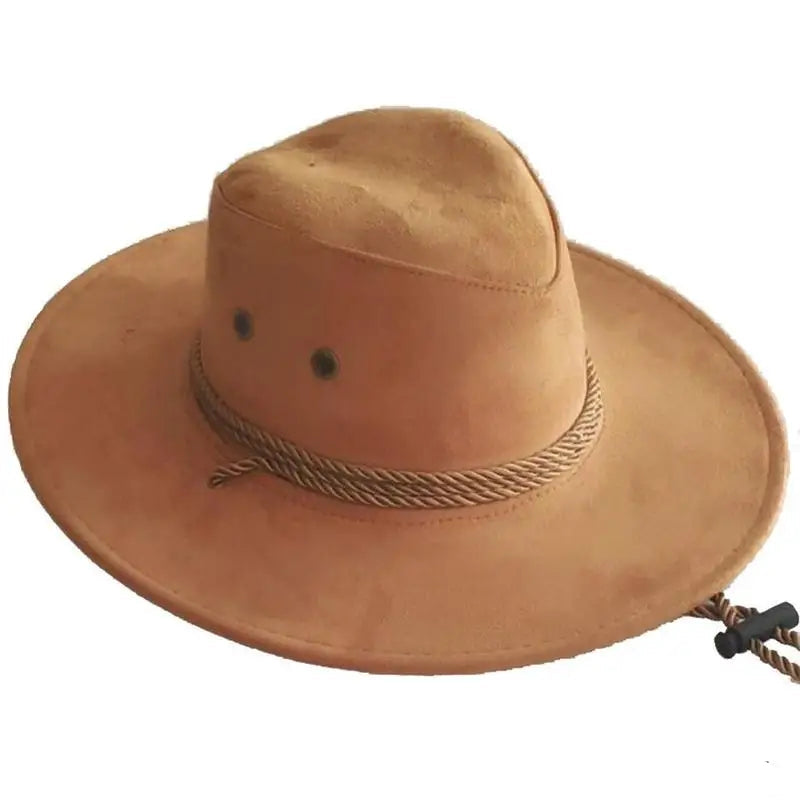 Color Men Western Cowboy Hat – Classic Big Brim Jazz & Cowgirl Style