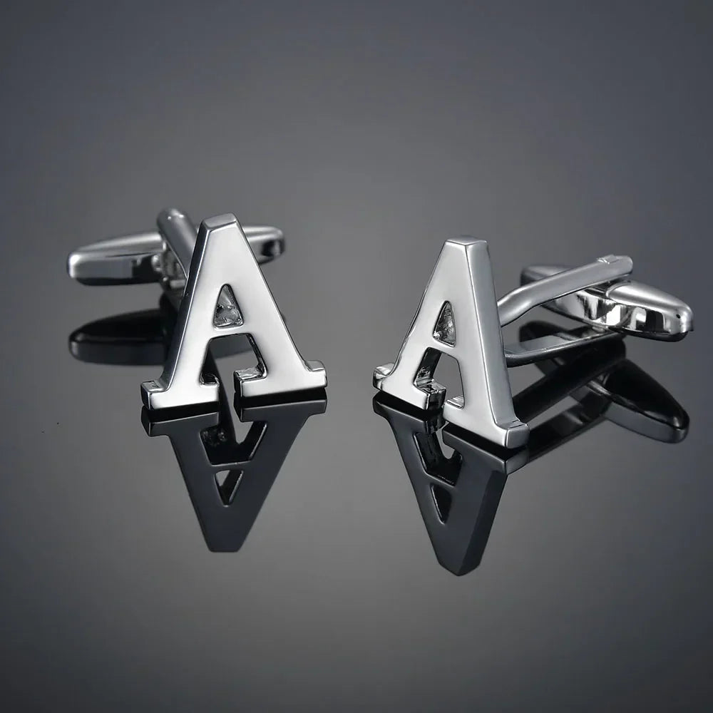 Monogram Elegance A–Z Cufflinks
