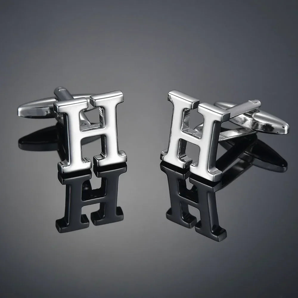 Monogram Elegance A–Z Cufflinks