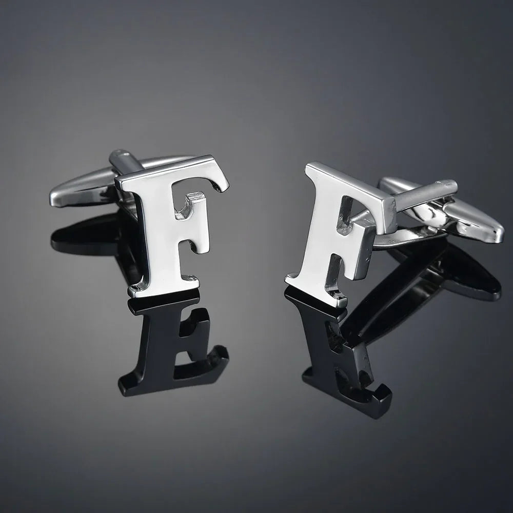 Monogram Elegance A–Z Cufflinks