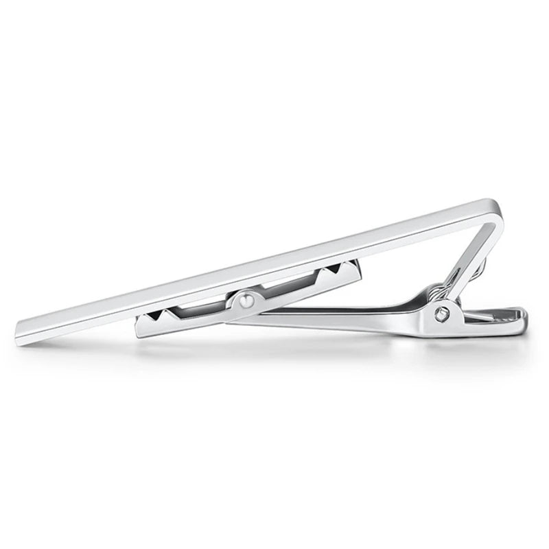 MetroBar™ Classic Metal Tie Clip – Minimalist Necktie Clasp for Men