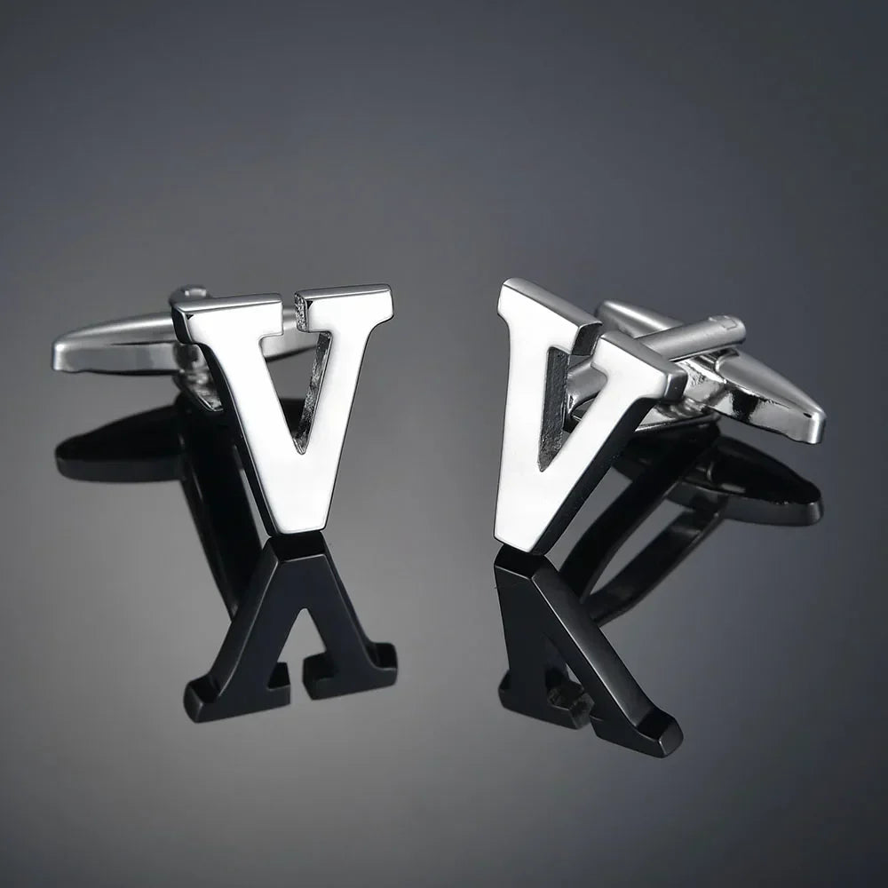 Monogram Elegance A–Z Cufflinks