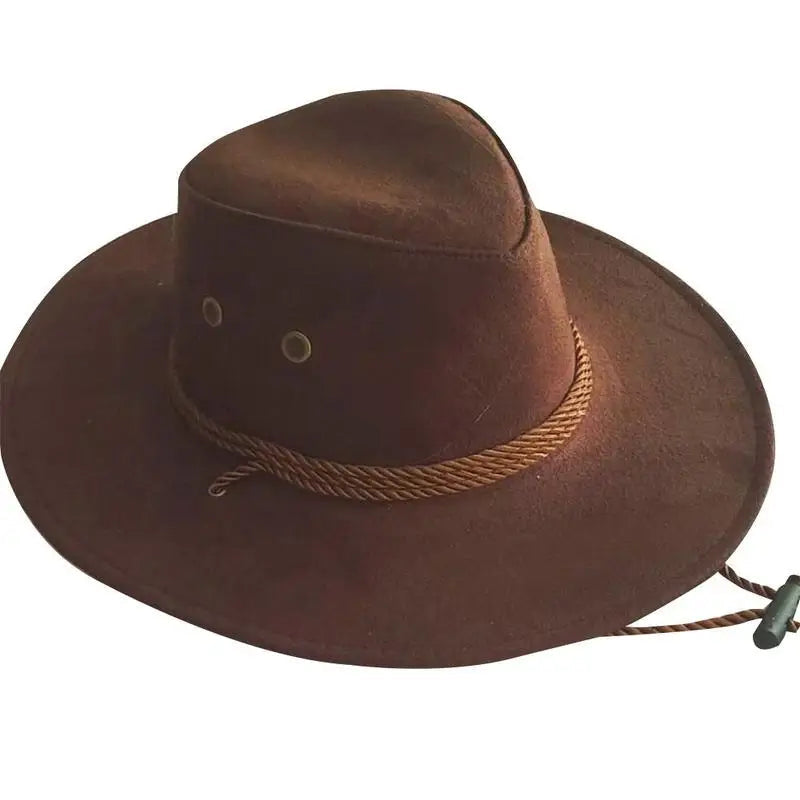 Color Men Western Cowboy Hat – Classic Big Brim Jazz & Cowgirl Style