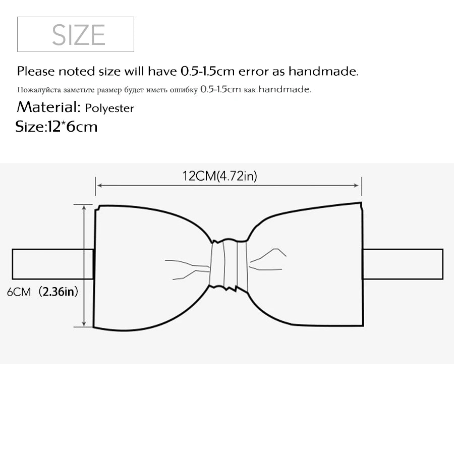 Luxurious Butterfly Bow Tie – Elegant Formal Accessory for Men