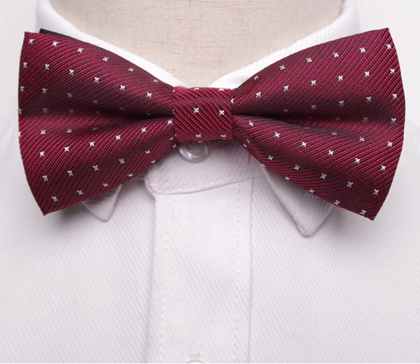 Stylish Striped Knit Bow Tie – Modern Elegance for Formal and Casual Wear