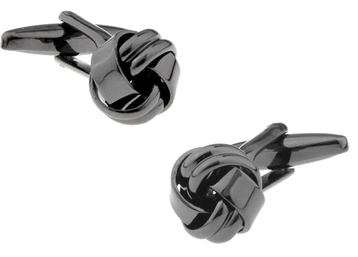 The Windsor Black Knot Cufflinks