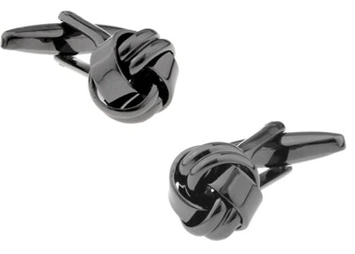 The Windsor Black Knot Cufflinks