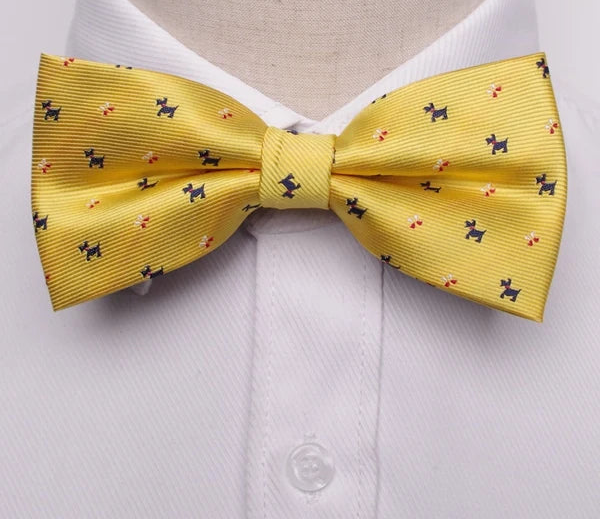 Stylish Striped Knit Bow Tie – Modern Elegance for Formal and Casual Wear
