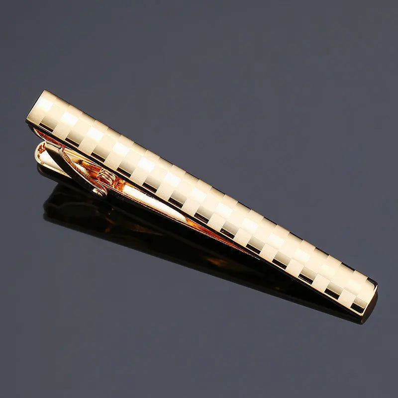AurumLine™ Classic Gold Tie Clip – Luxury Men’s Accessory & Gift