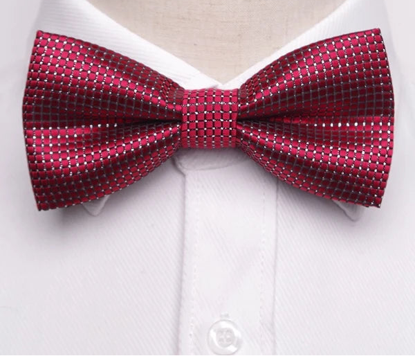 Stylish Striped Knit Bow Tie – Modern Elegance for Formal and Casual Wear
