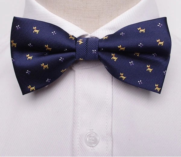 Stylish Striped Knit Bow Tie – Modern Elegance for Formal and Casual Wear