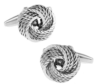 The Windsor Black Knot Cufflinks