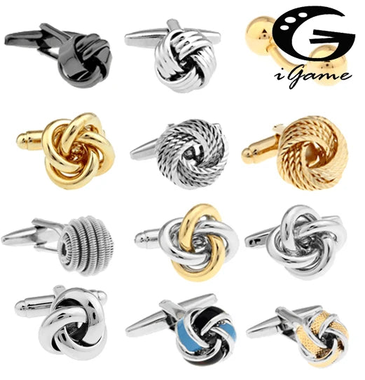 The Windsor Black Knot Cufflinks