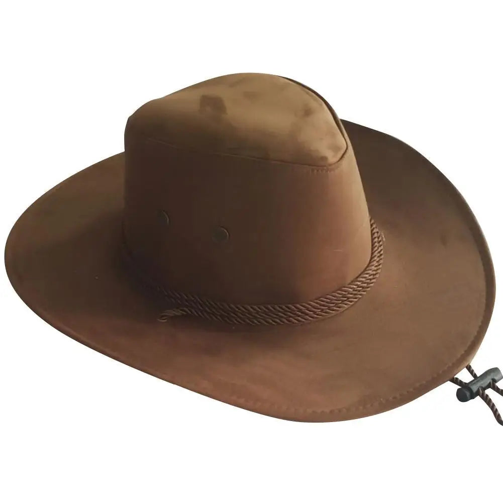 Color Men Western Cowboy Hat – Classic Big Brim Jazz & Cowgirl Style