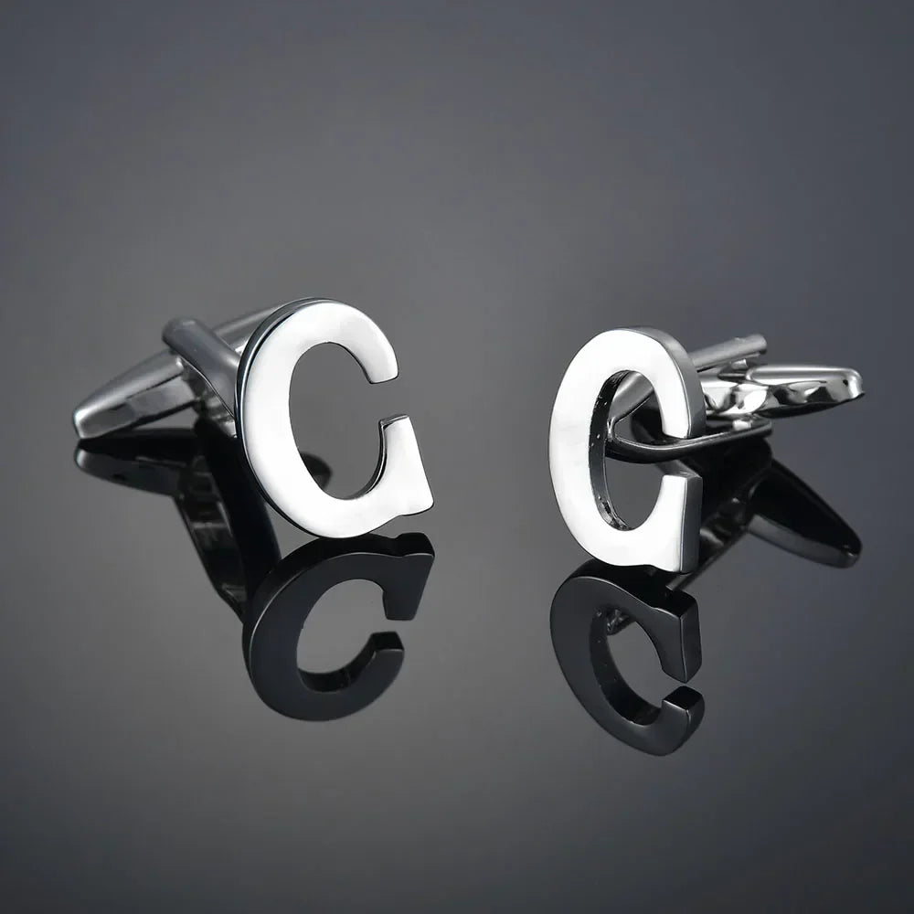 Monogram Elegance A–Z Cufflinks