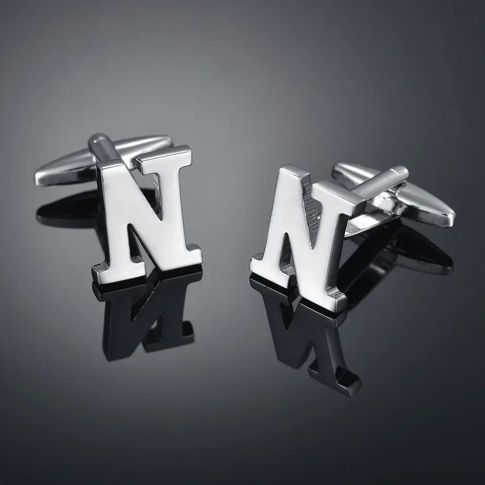 Monogram Elegance A–Z Cufflinks