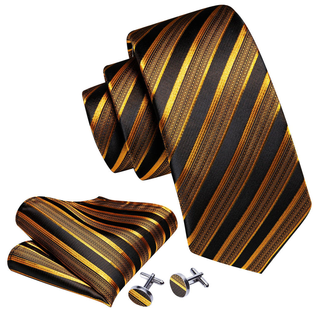 Golden Hour Jacquard Tie & Accessories Set