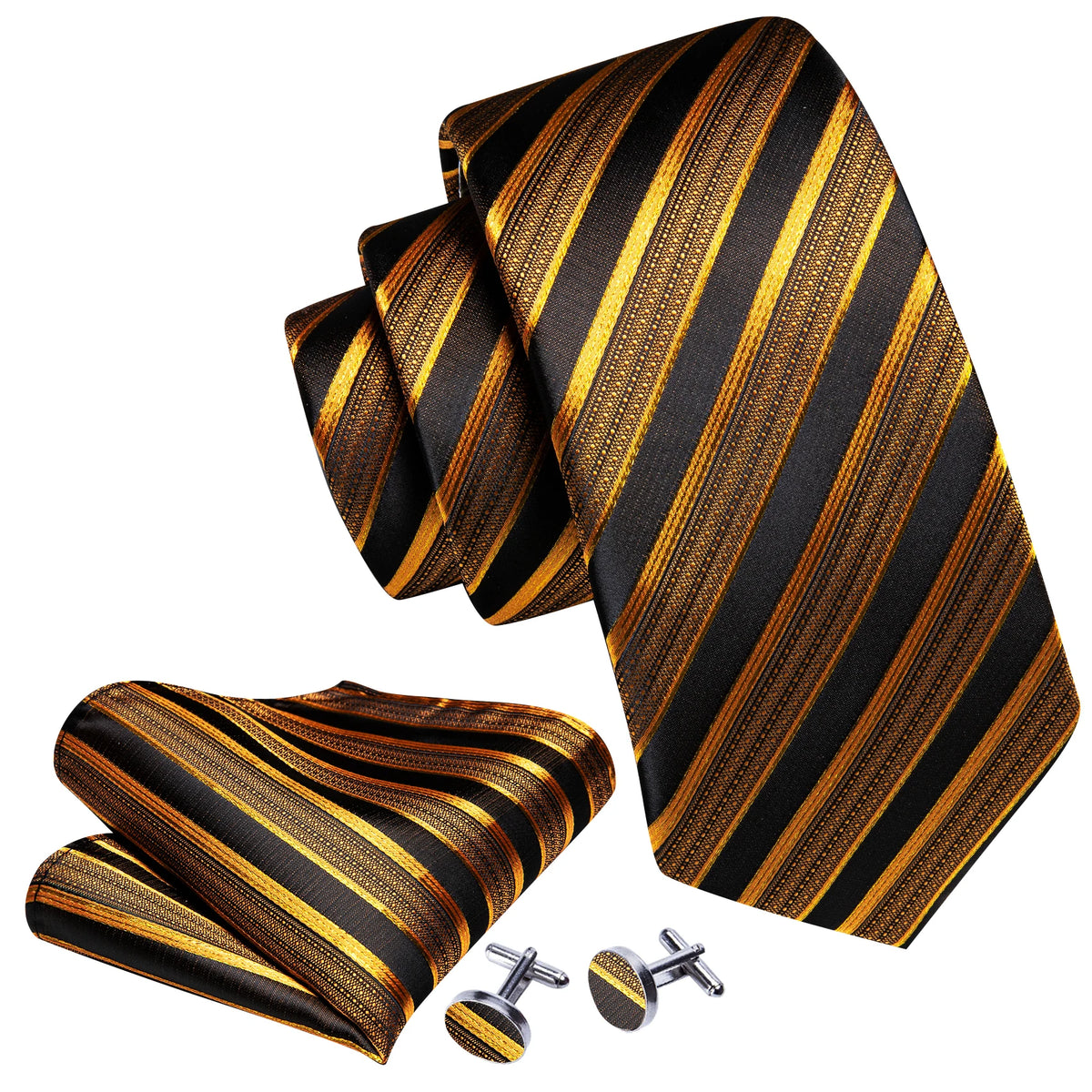 Golden Hour Jacquard Tie & Accessories Set