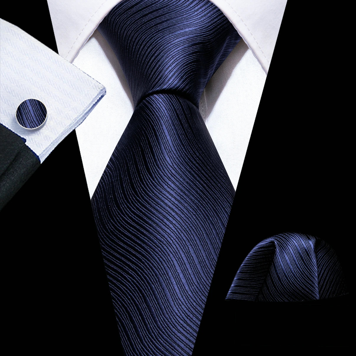 The Blue Spectrum Silk Tie Set