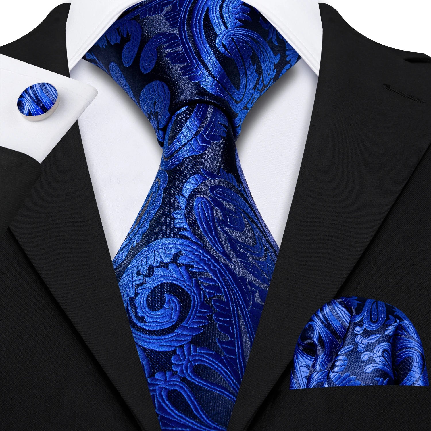 The Blue Spectrum Silk Tie Set