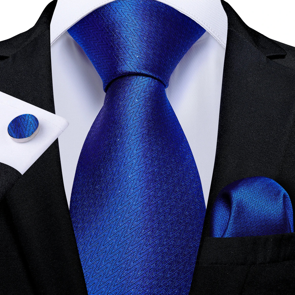 Elliot Textured Tie & Formal Accessories Set – 3 Piece