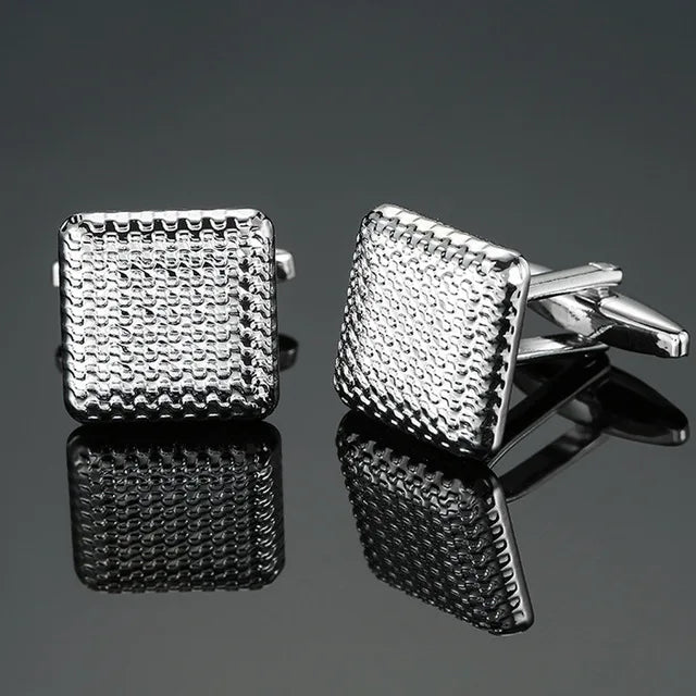 High-Quality Square Copper Cufflinks – Luxury Business & Formal Shirt Accessories for Men