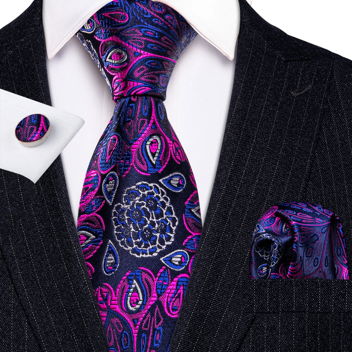 Violet Heritage Tie & Accessories Set