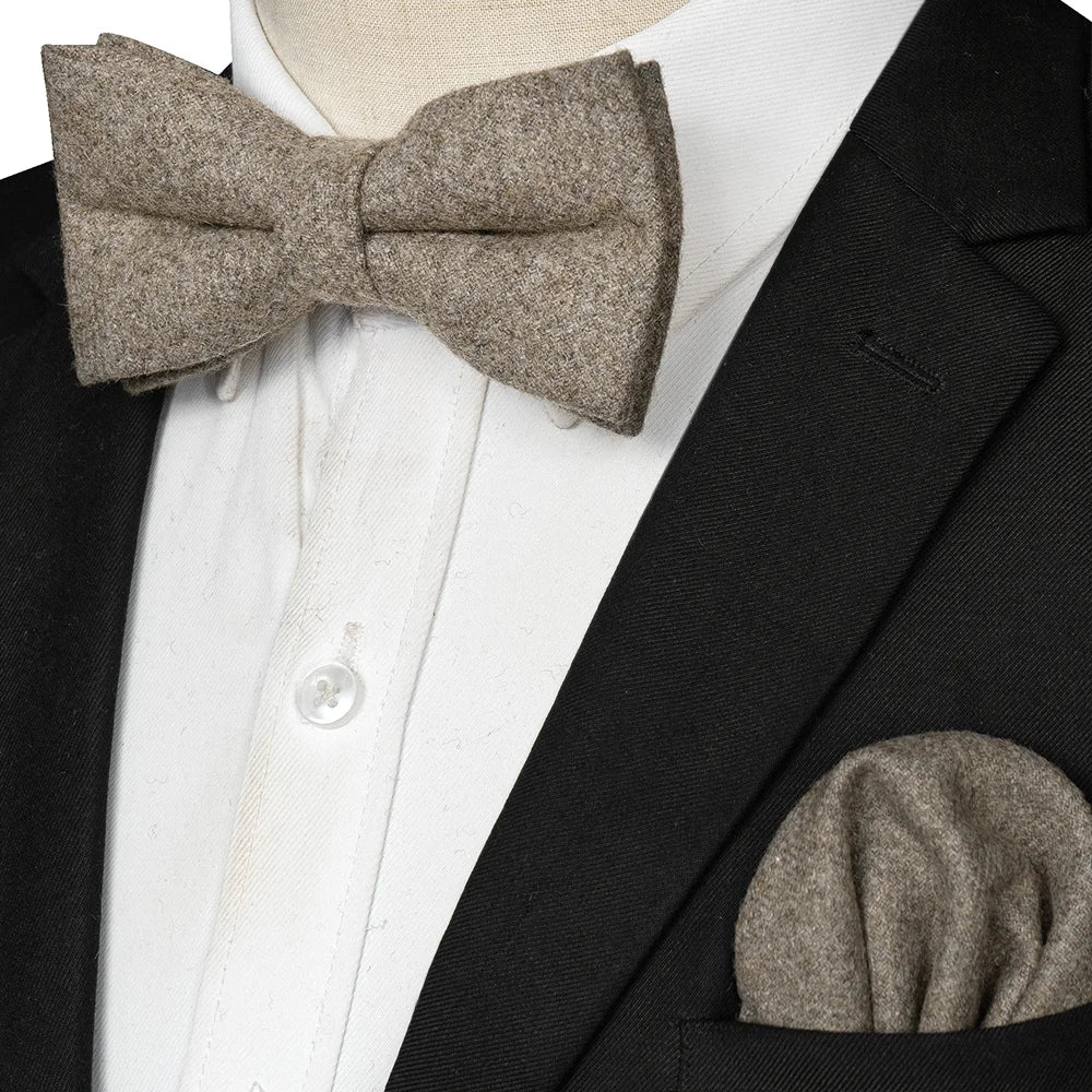 NordBow™ Cashmere Bow Tie & Handkerchief Set