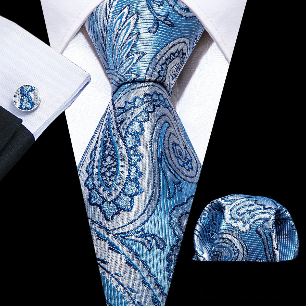 Blue Meridian Tie & Accessories Set