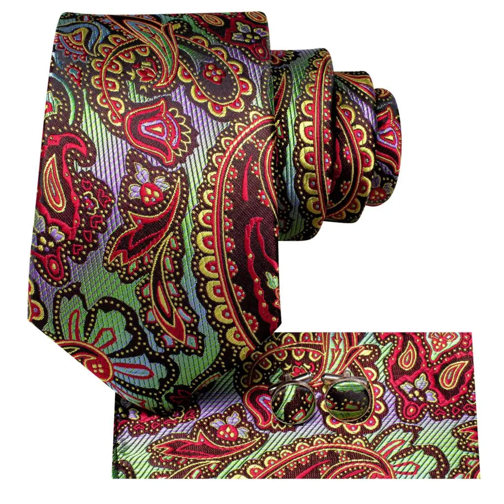 Crimson & Purple Paisley