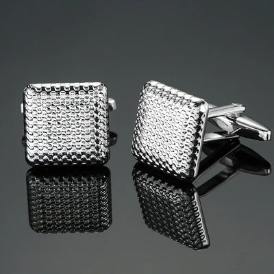 High-Quality Square Copper Cufflinks – Luxury Business & Formal Shirt Accessories for Men