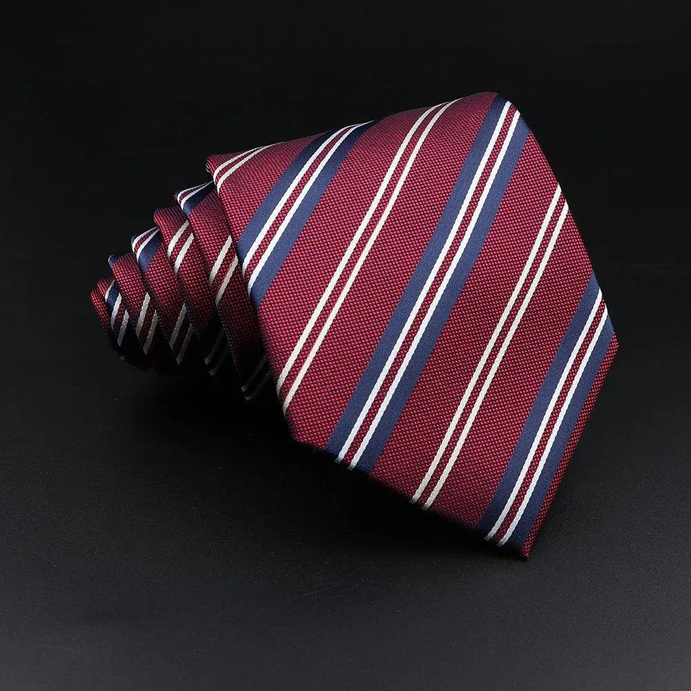 The Regent Striped Jacquard Tie