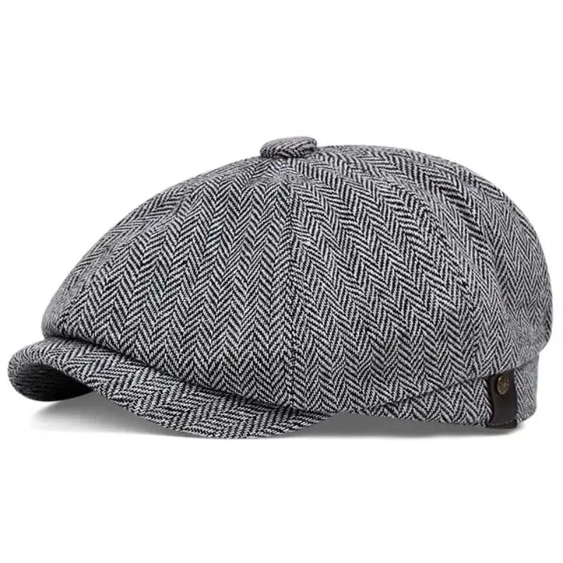 BristolCap™ Retro Peaky Blinders Beret – Classic Octagonal Newsboy Hat for Men