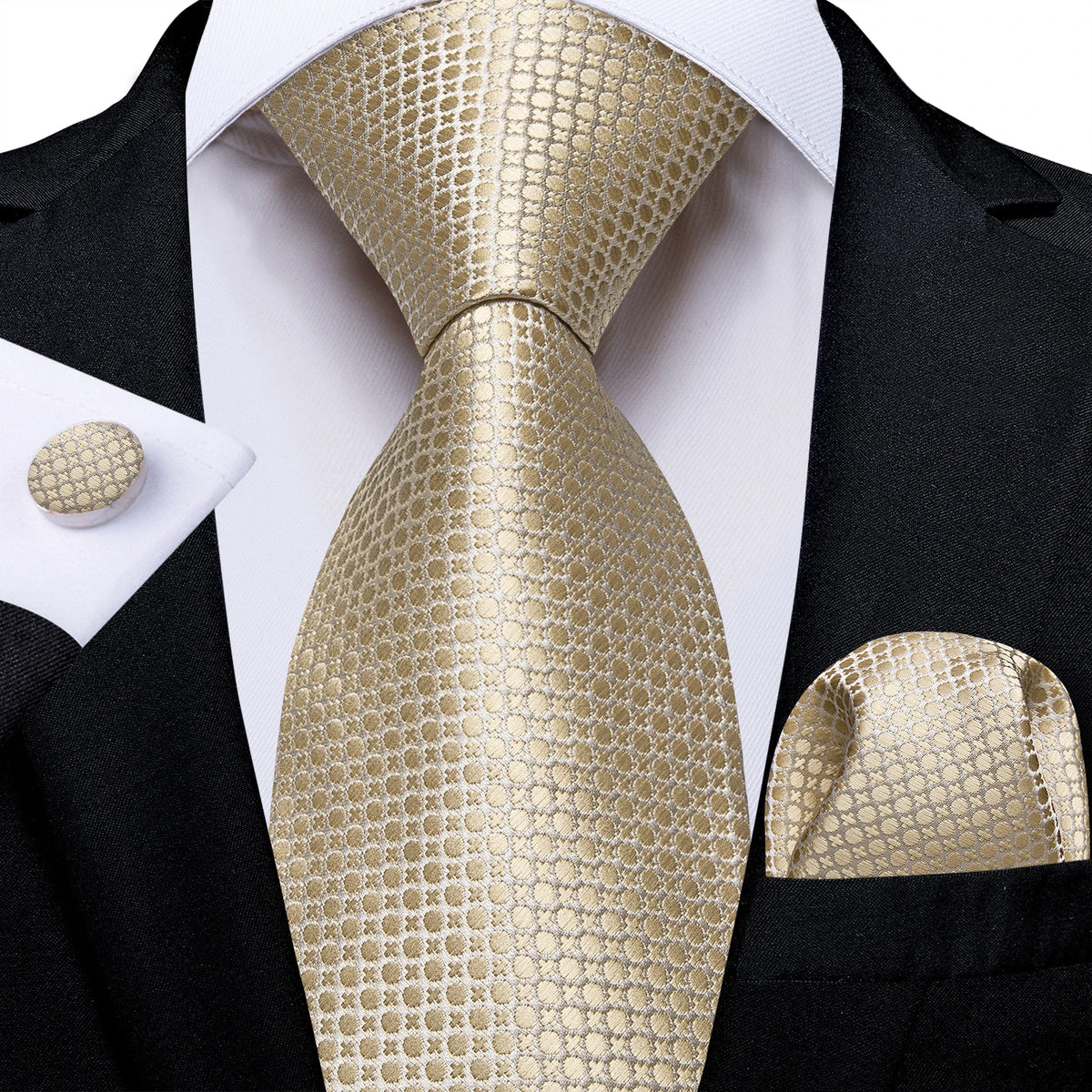 Elliot Textured Tie & Formal Accessories Set – 3 Piece