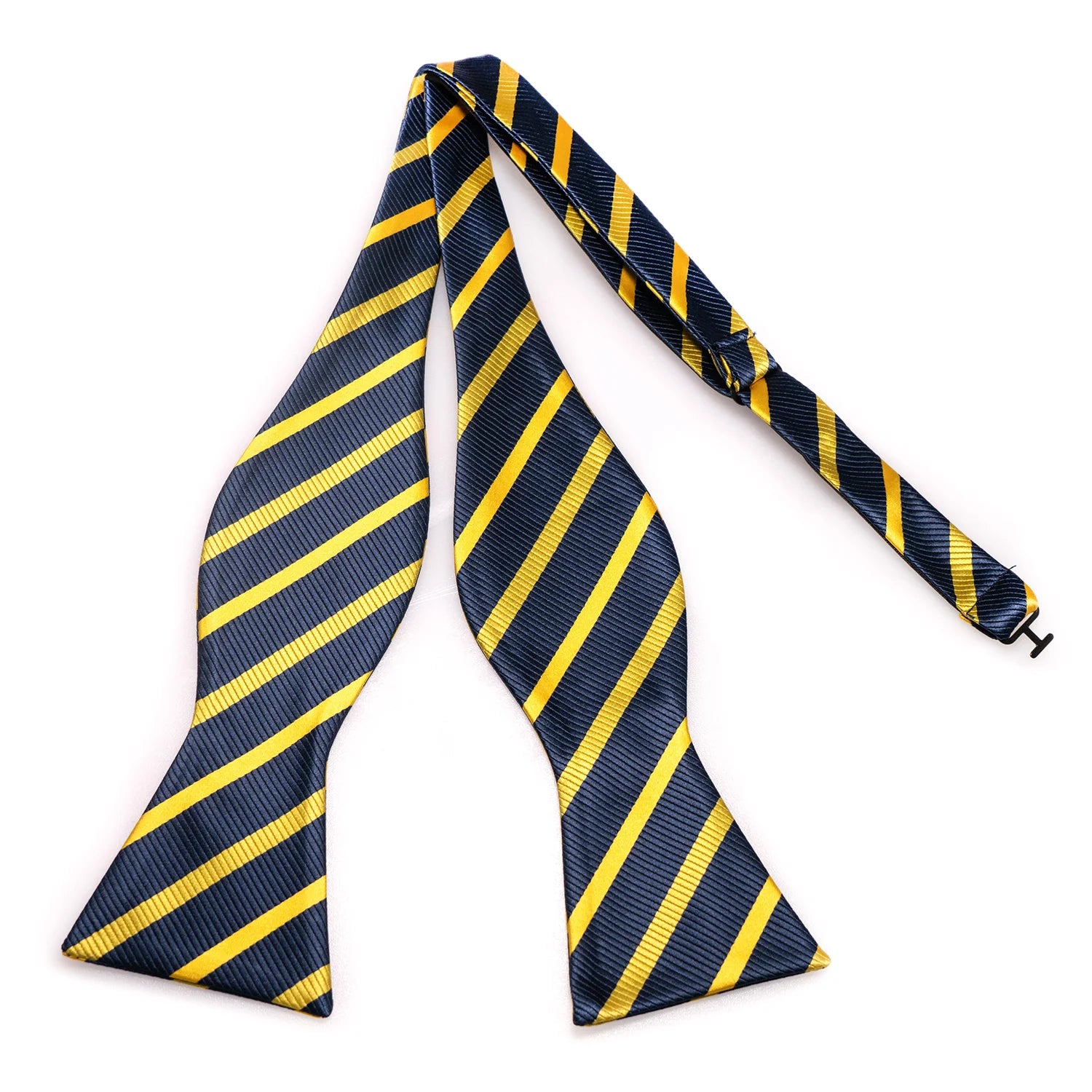 Striped Silk Bow Tie & Pocket Square Set – Refined Elegance for Every Occasion