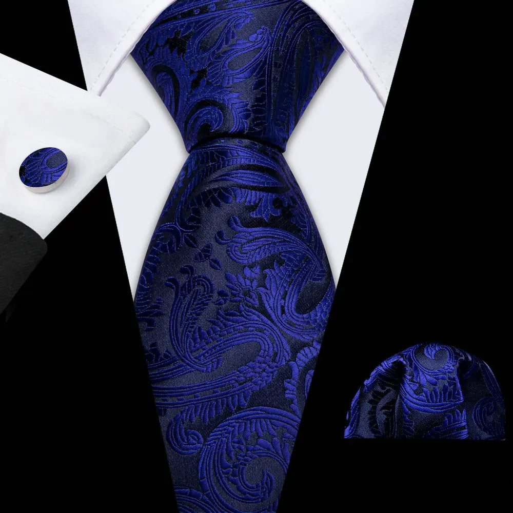 The Blue Spectrum Silk Tie Set