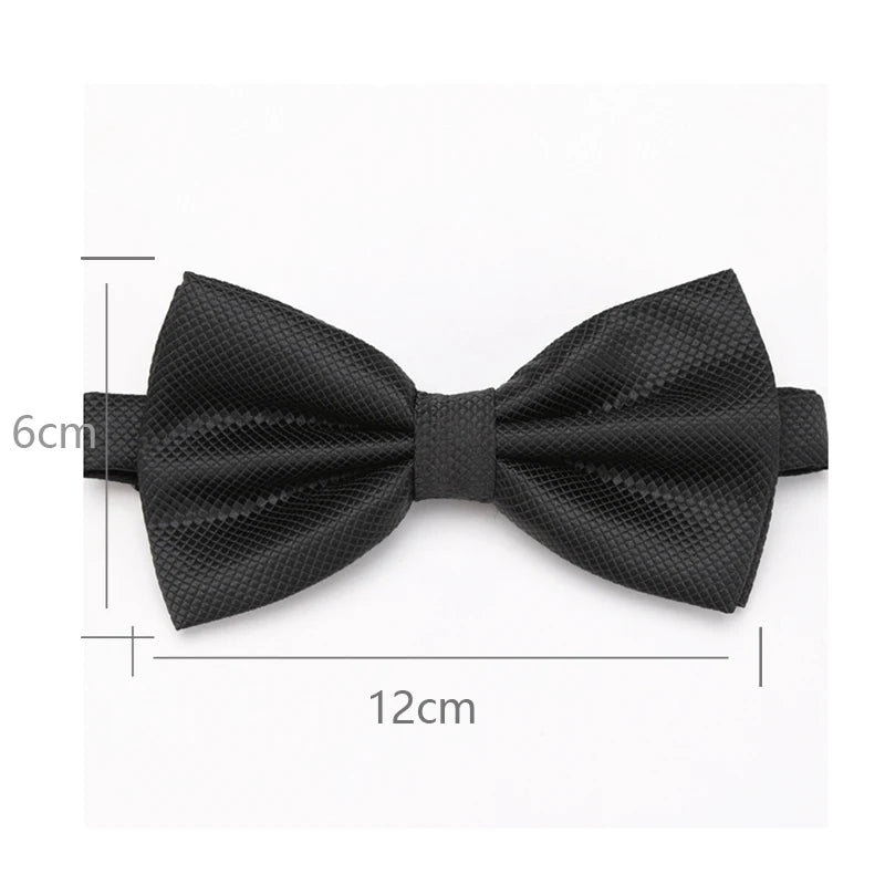 Classic Solid Color Bow Tie – Timeless Style for Every Occasion
