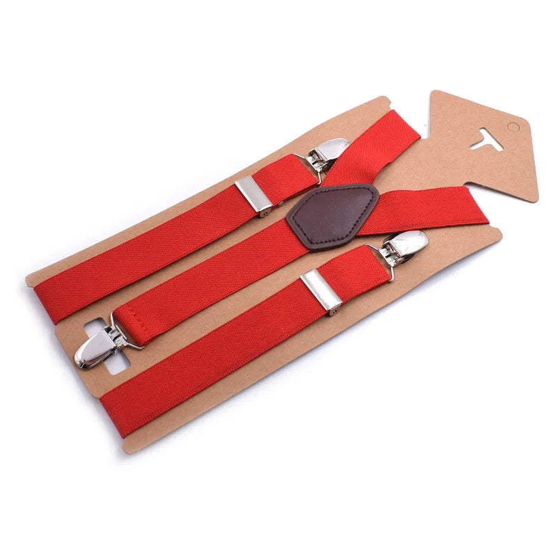 Hbright Classic 3-Clip Adjustable Suspenders – Striped Elastic Braces for Men