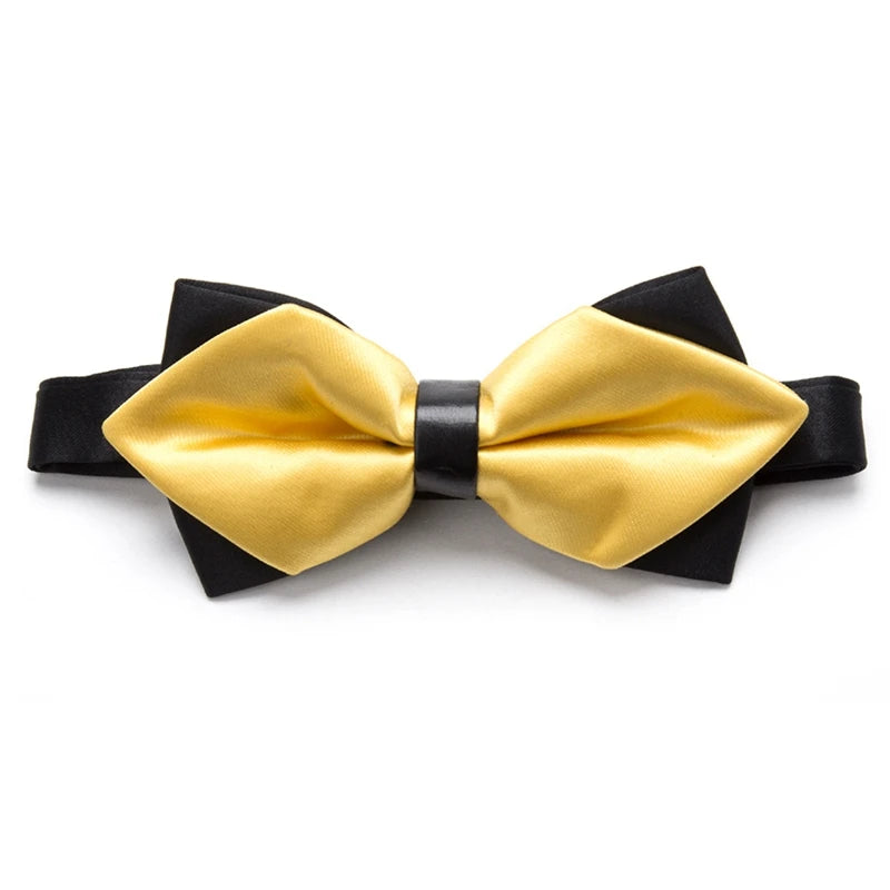 Classic Solid Bow Tie – Formal Bowknot for Weddings, Parties & Events
