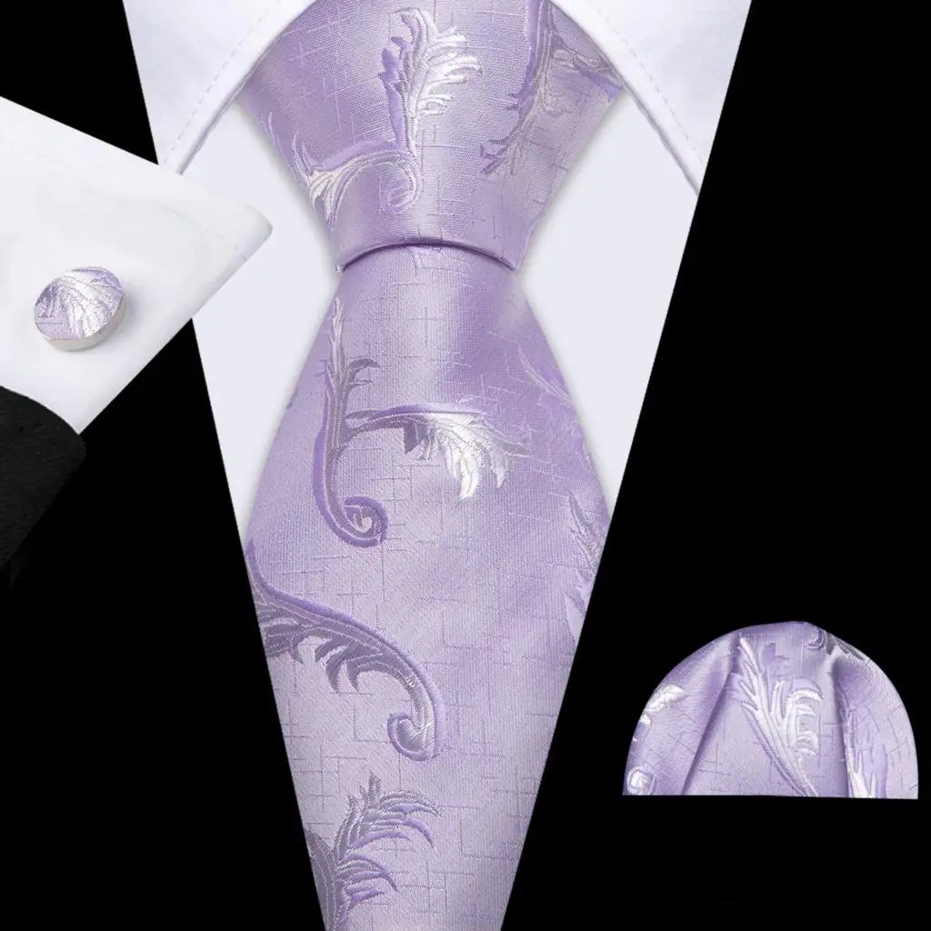 The Pink Coral Silk Tie Set